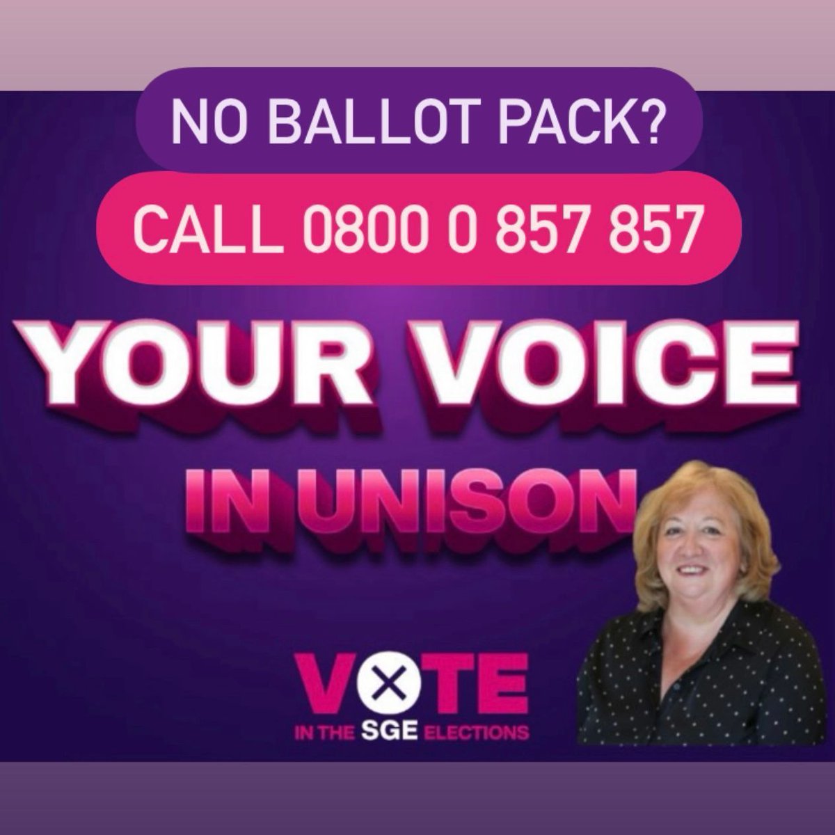 Who wins? You decide 🫵 No ballot pack? Call 0800 0 857 857 before noon today! Our Service Group Executives decide what campaigns we run on pay, public services and can take decisions on strike ballots and strike days. Make your voice heard! 🗣️