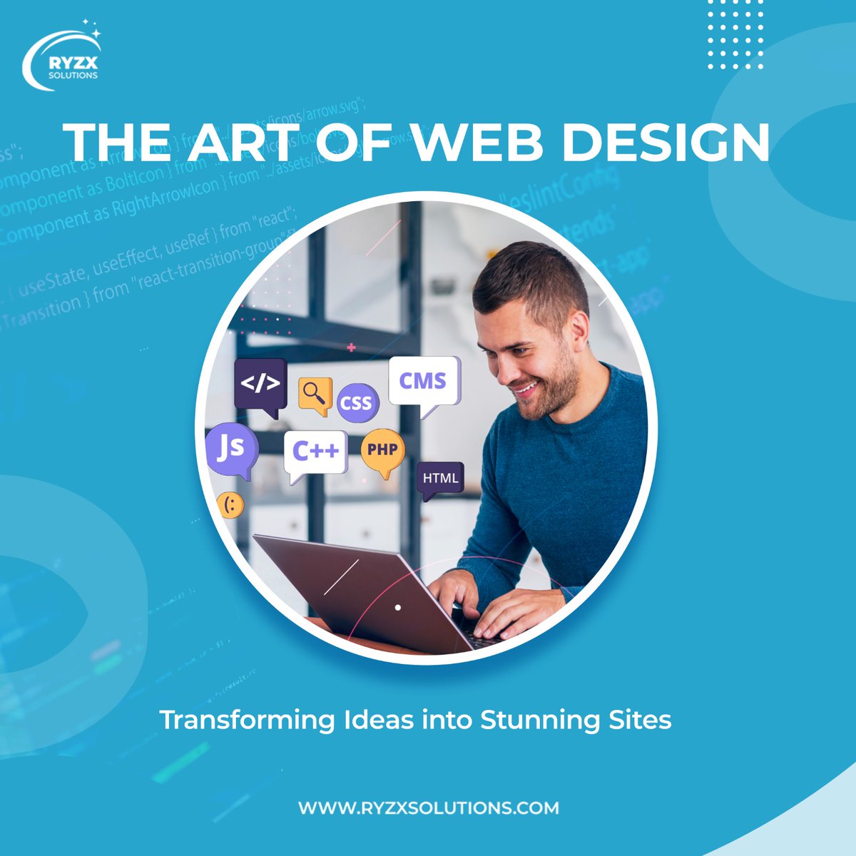 🎨✨The Art of Web Design: Transforming Ideas into Stunning Sites 🌐

#RYZXSolutions #WebDesign #DigitalTransformation #UserExperience #UXDesign #ResponsiveDesign #CreativeAgency #WebDevelopment #OnlinePresence #DigitalStrategy #SEO #WebsiteDesign