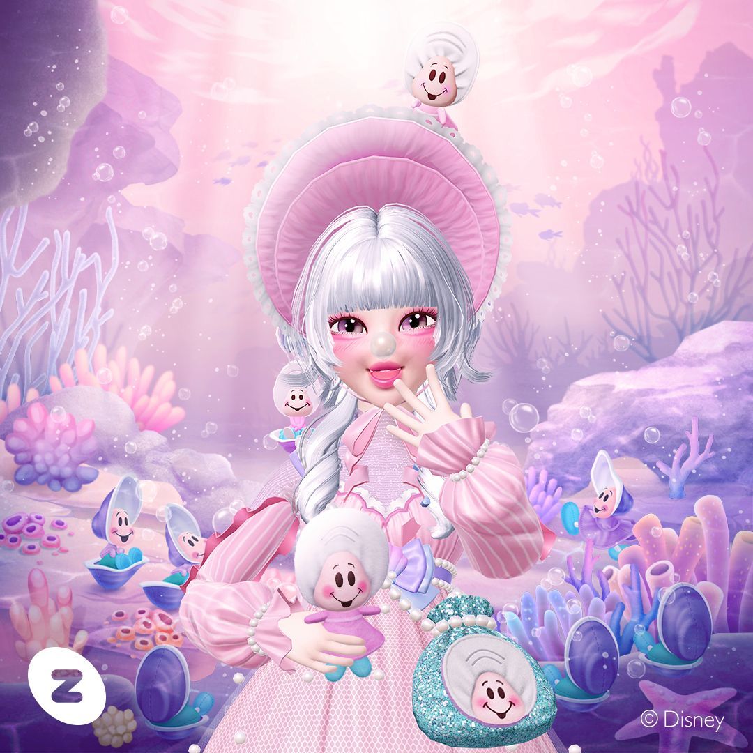 <Alice in Wonderland> #BabyOyster themed Collection OPEN💜 Cute Baby Oyster and plenty of pearls await! 🫧 Buy ocean-inspired pastel items and get cute effects!✨ 👉buff.ly/3JV6FrC #ZEPETO #Disney