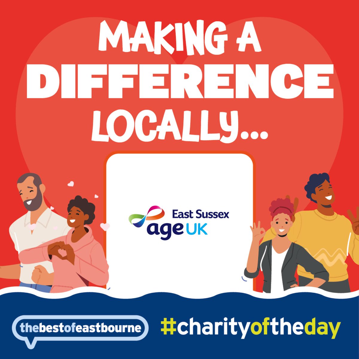 🤝 Making a difference locally 💙 Please show your support for @AgeUKESussex, you can find out more about this local charity in our Community Guide bit.ly/376U5B6 #BestOfEastbourne #CharityOfTheDay #EastbourneCharity #EBcharity #EastbourneVolunteer