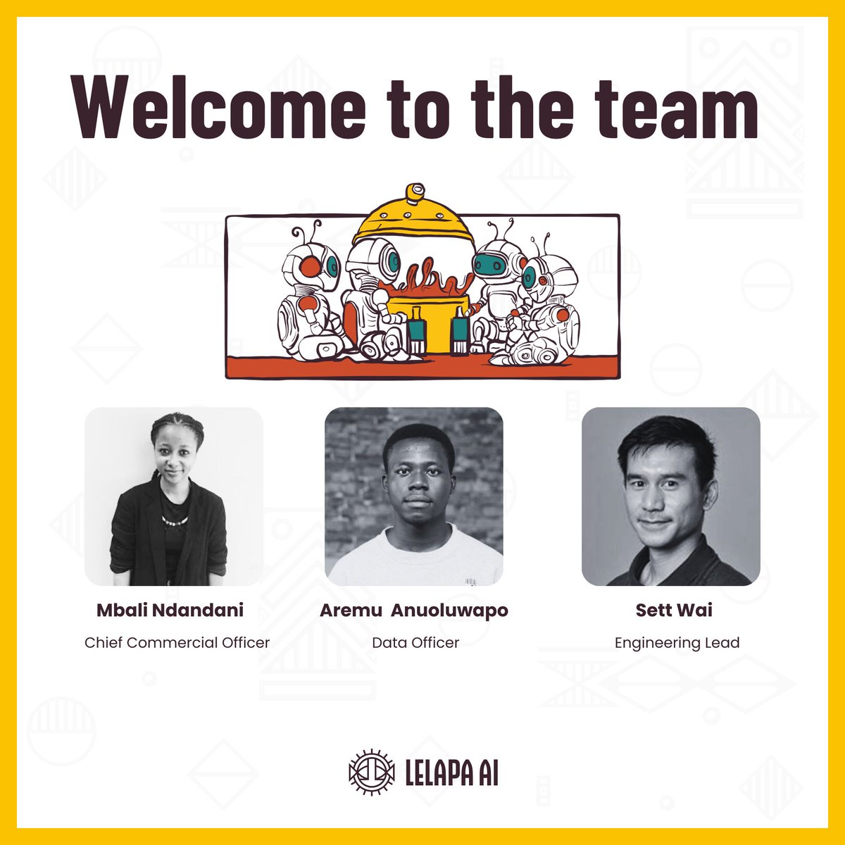 Hey everyone, let's give a big cheer for our three new team members who just joined our team.🥳🎊 Welcome aboard @MbaliNdandani, Aremu and Sett we’re happy to have you on the team and can't wait to see all the awesome stuff we'll accomplish together.🚀