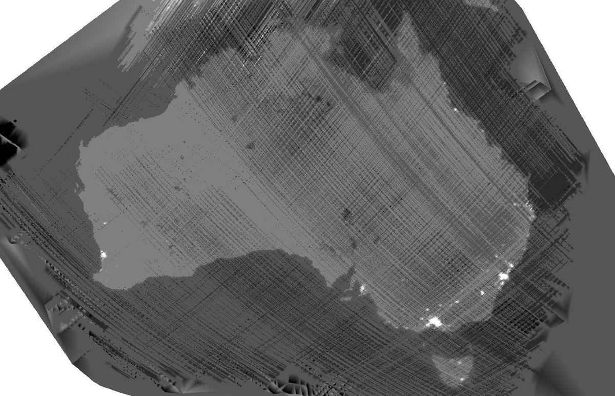 What Earthlooks like in radio frequency from the ⁦@Starlink⁩ direct to phone satellites