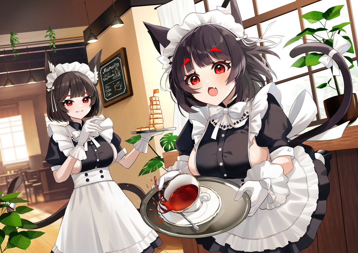 🐈‍⬛🥞🐈‍⬛
 #メイドの日 