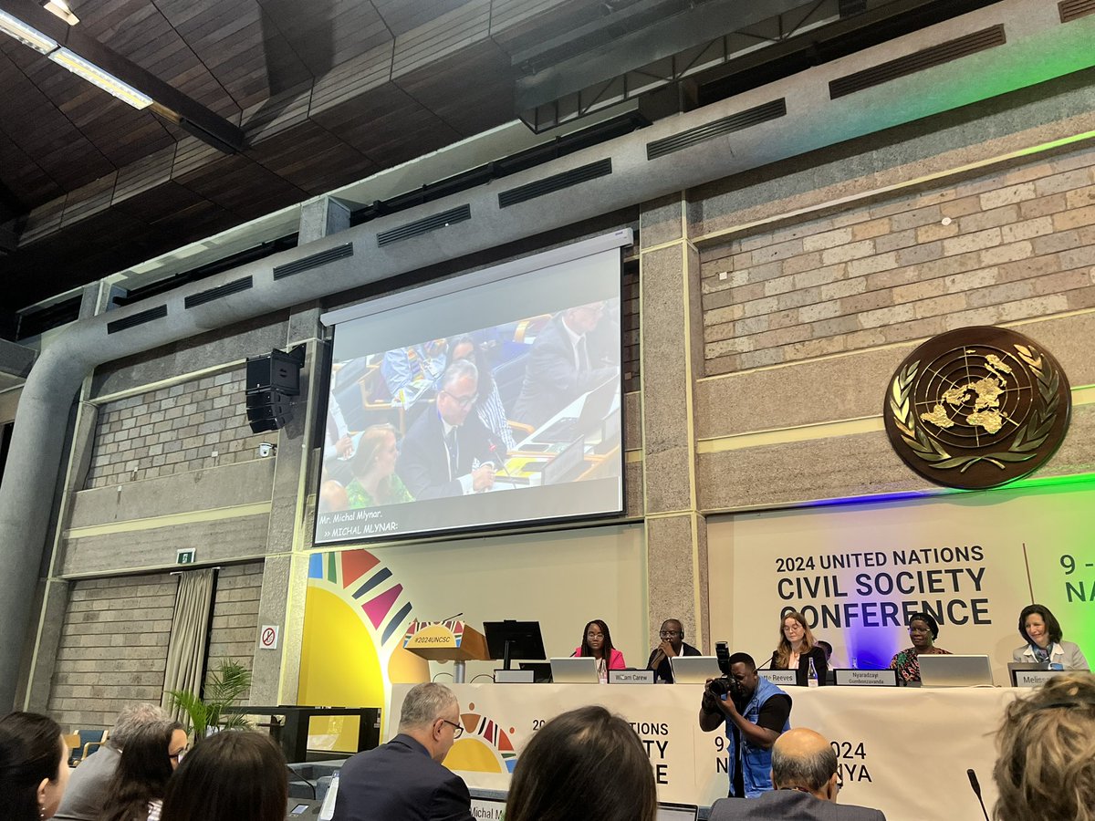 NOW at #2024UNCSC: ASG @MichalMlynar of @UNHABITAT says that he is happy to see so many @UN representatives involved in this conference, which is a strong indication of the importance of #CSO involvement.