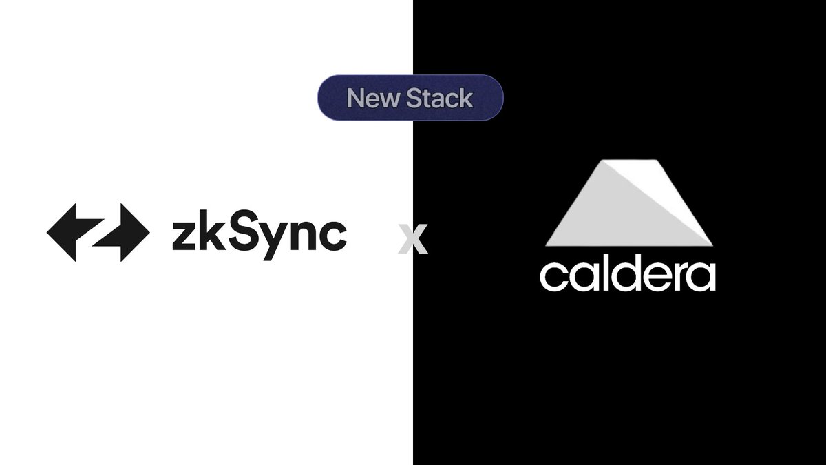 🚀 Caldera & zkSync

@Calderaxyz announced the launch of support for the ZK stack built on the @zksync

This allows users to deploy custom ZK hyperchains with their cutting edge framework.
