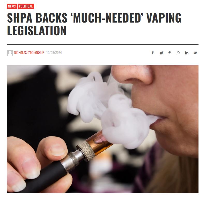 We're proud to be one of the health organisations that are urging senators to pass new legislation to restrict access to vaping products. Read more in @AJPEditor's article → ajp.com.au/news/shpa-back…