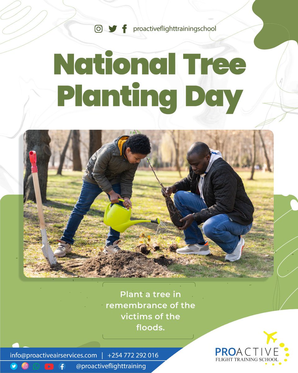 ProactiveFlight's tweet image. Today, on National Tree Planting Day in Kenya, we stand in solidarity with flood victims, honoring their resilience and remembering their strength.