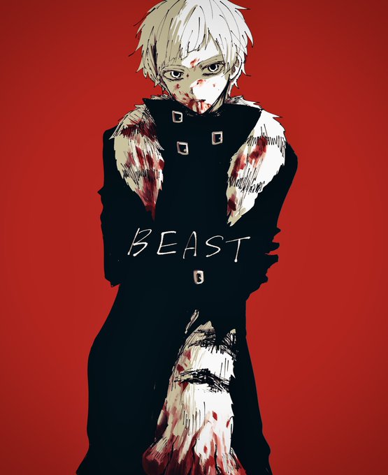 「blood white hair」 illustration images(Latest)