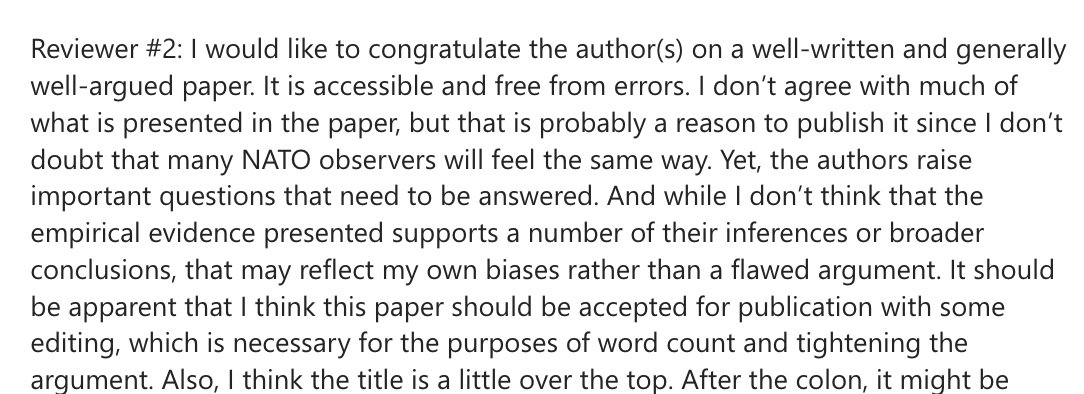 Second, to the anonymous reviewers, whose detailed and insightful feedback really helped the paper realise its potential. In particular, the opening lines from Reviewer 2, who did not seem to realise they were reviewer 2, will stay with me forever: