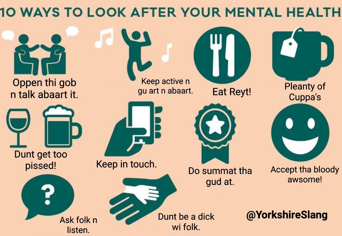 8 ways to get involved with #MentalHealthAwarenessWeek in Bradford District and Craven mindinbradford.org.uk/news/8-ways-to… 'Open thi gob n talk abaart it'