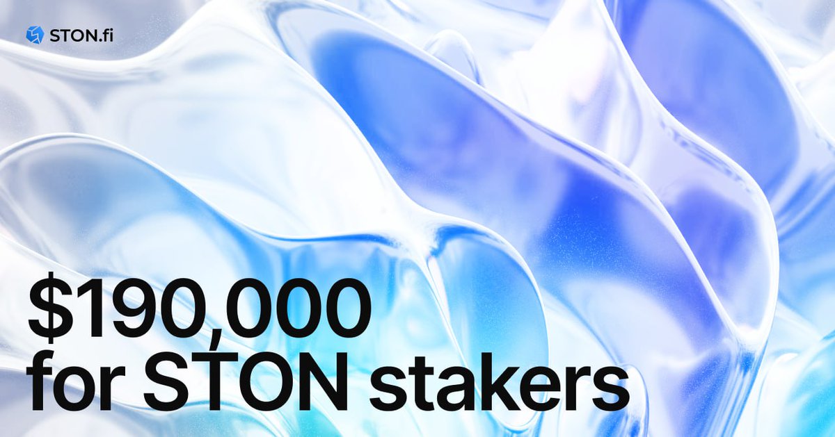 Hi guys!
@ston_fi team is showering the community with excess love through their special staking program 🤗

Earn up to 10% extra $STON on top of your staked amount.
Over $190,000 in $STON already distributed!

#StakingRewards