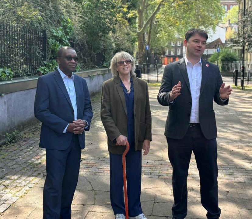 Fun to team up with @matthew_downie of @crisis_uk and Seyi Obakin of @centrepointuk yesterday. And a lovely day for it!