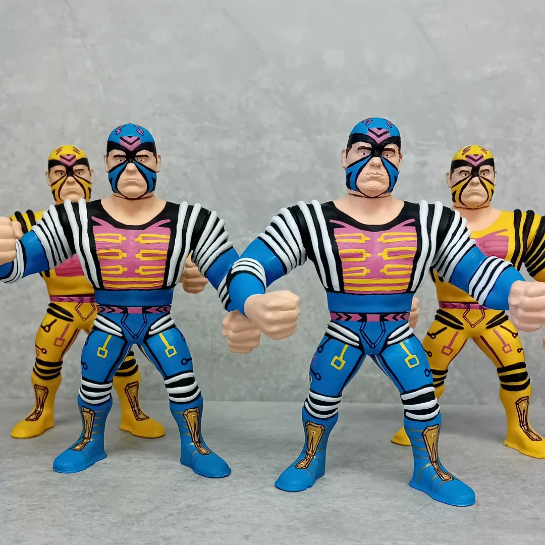 grapplearcade's tweet image. Final shots of my Komet Kid (Max Moon) prototypes for the @KShawnng Kayfabe Heroes, series 1 wrestling figure line. Pics are of the figs 95% complete.
Huge shout out to the team working on this line with me, very talented crew.
Can&apos;t wait for this to be in everyones collections.