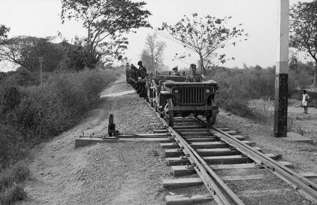 Jeeps were adapted for running on railroad tracks! Photo taken on March 21, 1945! Have an awesome Friday! #vintage #fridayvibes #legends #history .................... Happy Friday! #friday #frontendfriday .................... 📸 Unknown #jeep #jeeplife #legendary1941