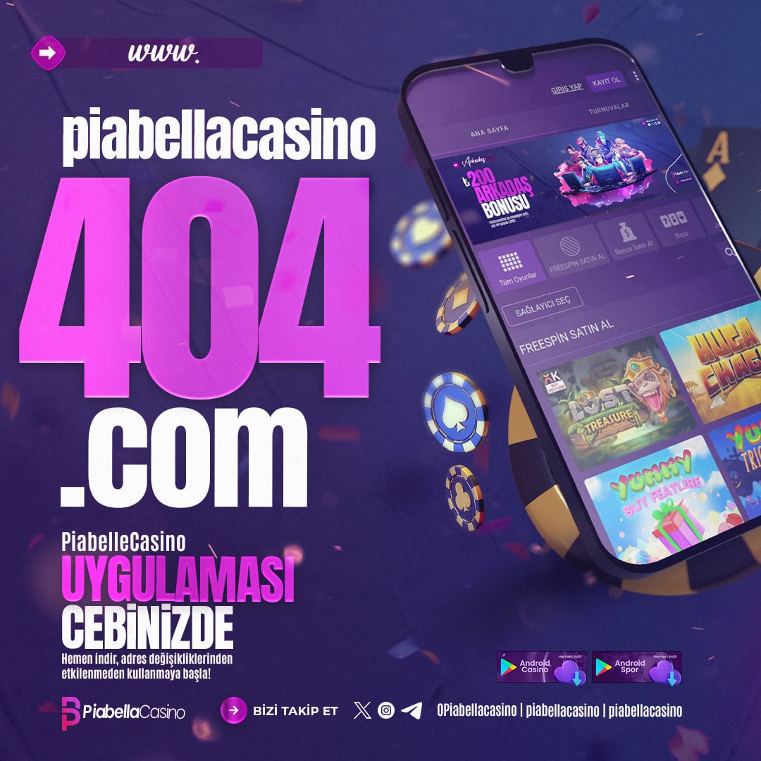 Değerli PiaBellaCasino Üyeleri ❗️

🔑Güncel PiaBellaCasino Giriş Adresimiz piabellacasino404.com Olarak Güncellenmiştir.

🔎Detaylar redpia.link/?y=Twitter Adresinde.

📎BetConstruct Alt Yapısının Lisanslı En Güvenilir Bahis ve Casino Sitesi 

❤️PiaBellaCasino  Bol Şanslar