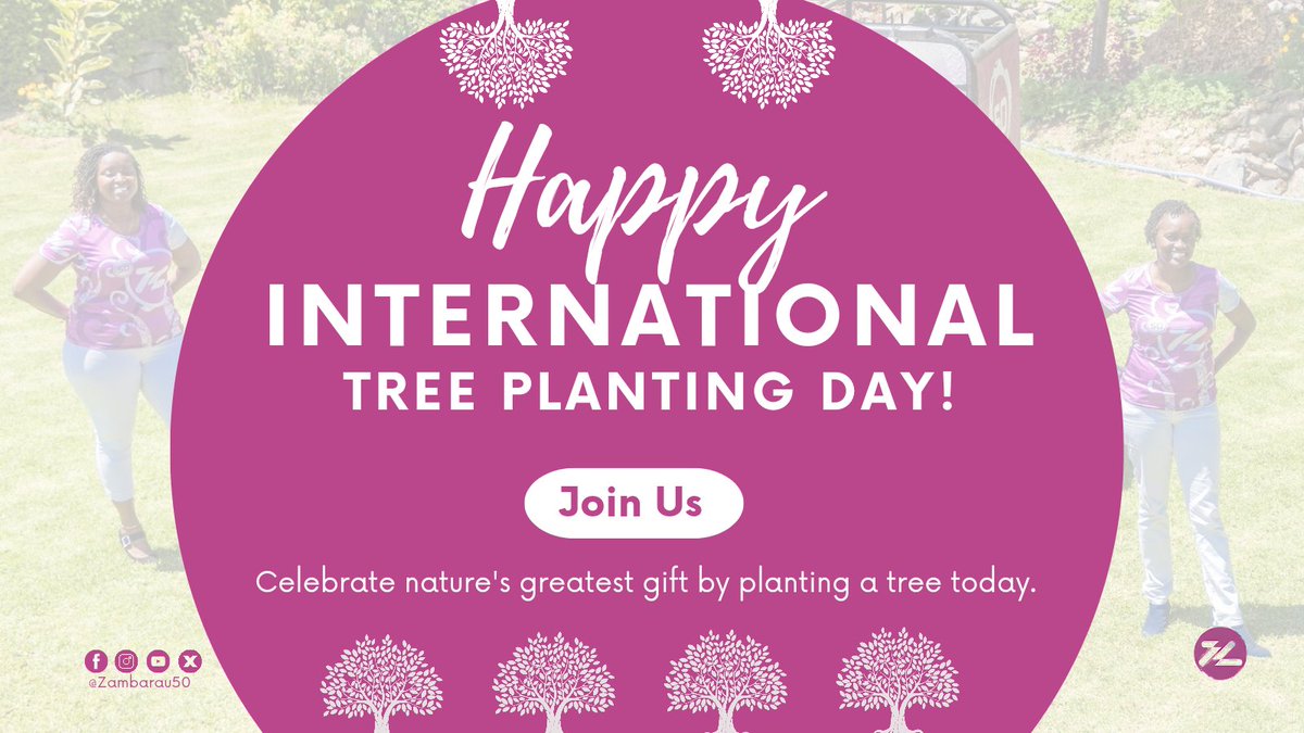 Happy International Tree Planting Day!  Let's make a difference together by planting a tree today. Join us and Zambarau 50 in taking action for our planet's future. Together, we can create a greener, more sustainable world.  #PlantATree #InternationalTreePlantingDay #Zambarau50