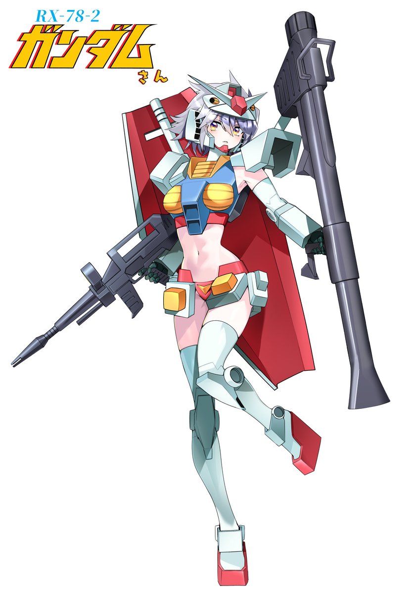 Yamany_2580's tweet image. #MS少女　#擬人化
「こいつ…動くぞ！」
というワケで、機動戦士ガンダムよりRX-78-2ガンダムを擬人化しました！――君は生き延びることが出来るか？