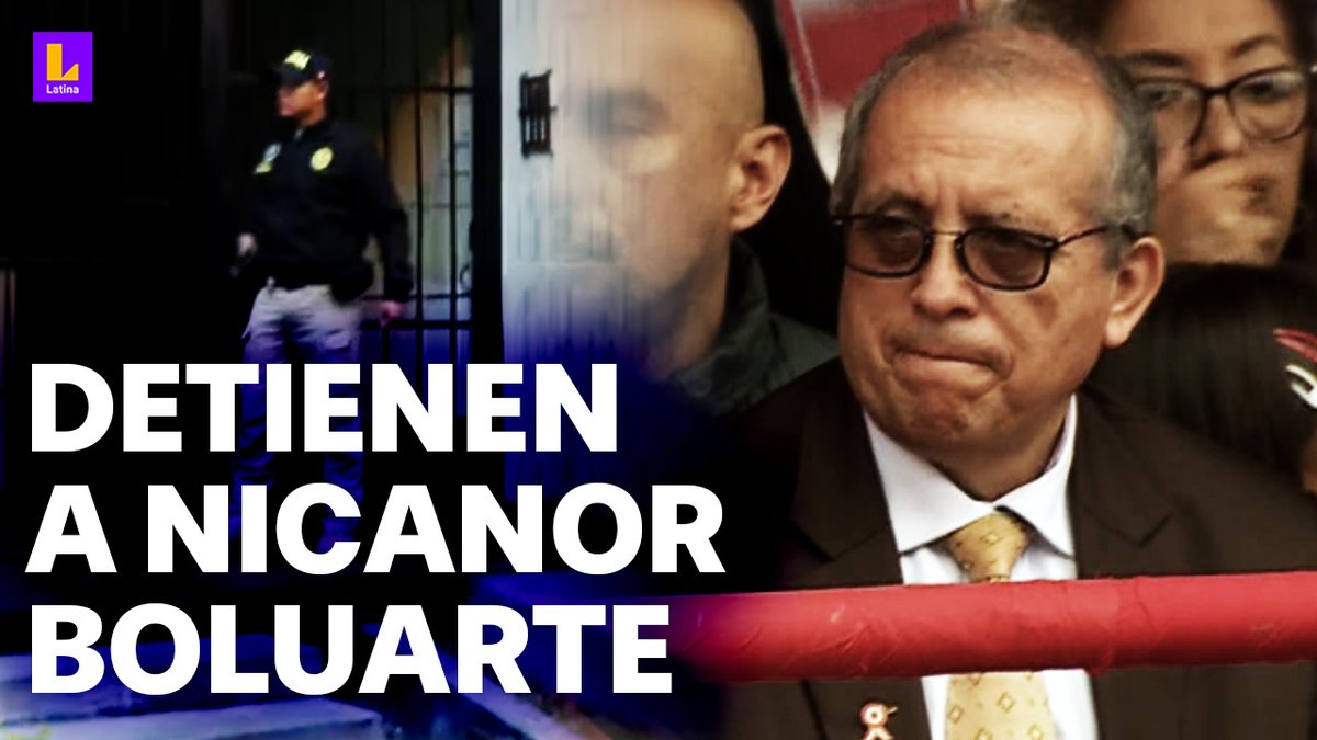 🚨 Todo sobre la detención de Nicanor Boluarte, hermano de la presidenta de la República. #ENVIVO ➡️ youtube.com/live/B5ToE2kPk… 📲🖥️ Suscríbete a nuestro canal de YouTube. #LatinaNoticias