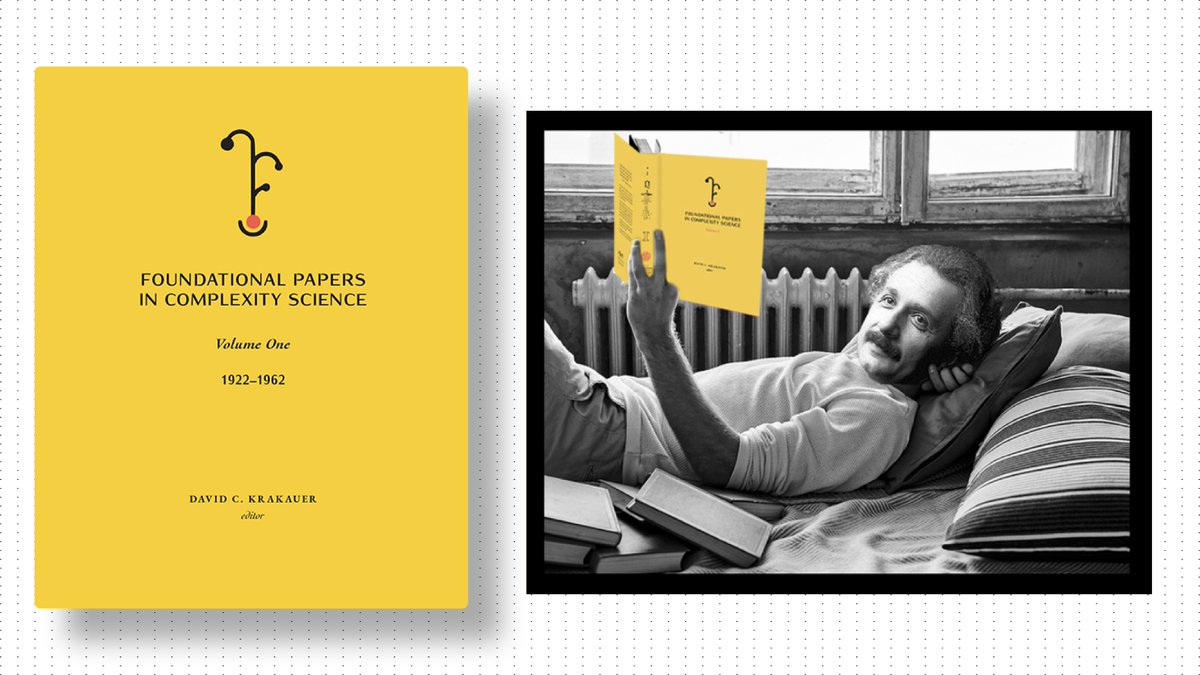 SFIPress's tweet image. How it all began: Foundational Papers in Complexity Science Volume 1 …dationalpapersincomplexityscience.org @sfiscience
Contents of Vol 1, a thread:
#FoundationalPapers #complexityscience 1/21