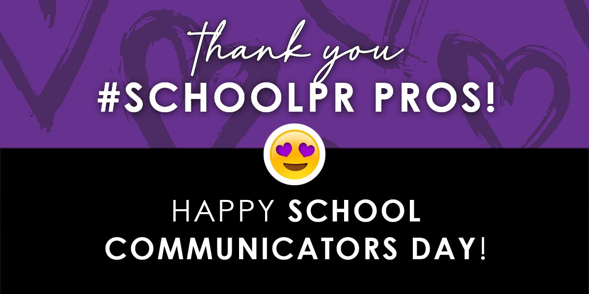 It’s a day to celebrate our amazing school communicators!! 🥳

Thank you for all you do. The ripple effect that you have is infinite and appreciated. It’s not an easy job, but it truly makes a difference.

#SchoolPRday #schoolcommunicatorsday