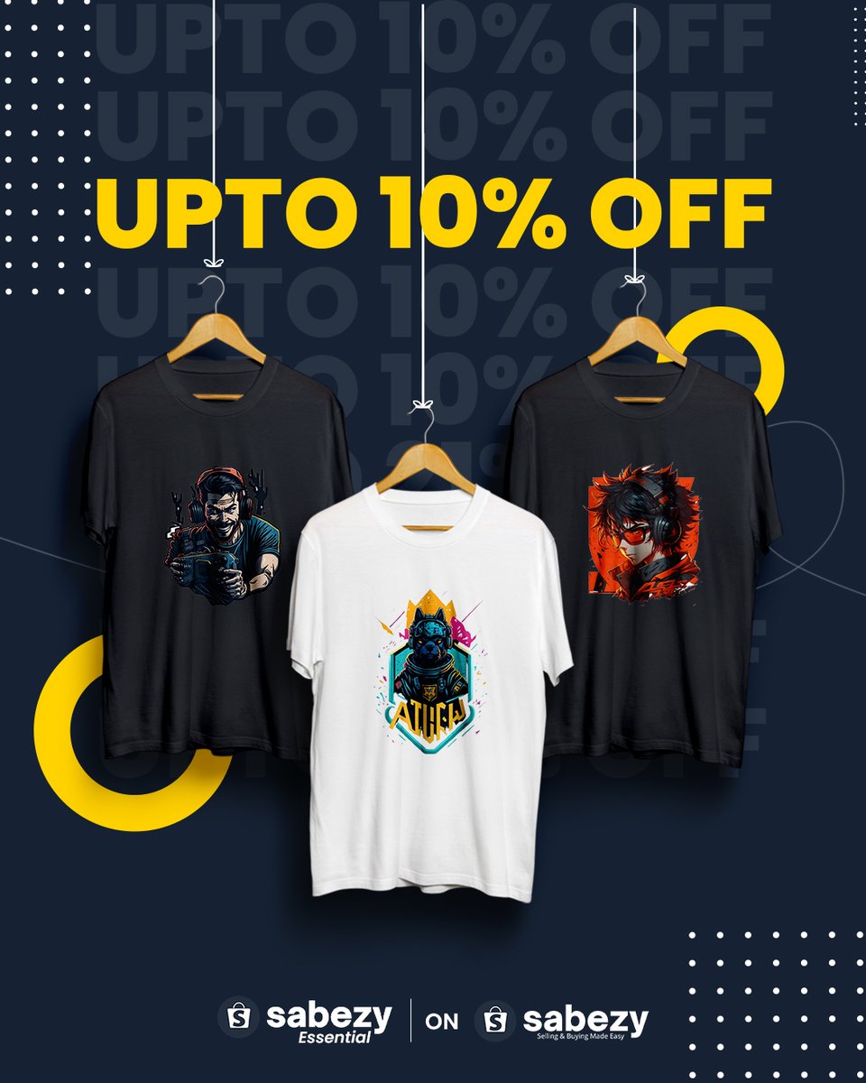 SabezyIn's tweet photo. Sabezy Essentials, your ultimate destination for stylish printed t-shirts online, is up to 10% off. - https://t.co/Ys92RrYsuX
.
.
.
#tshirt #fashion #tshirtdesign #style #clothing #onlineshopping #shopping #mensfashion #like #tees #tshirtprinting #tshirtshop #Sabezy https://t.co/8ZMn3NBr7C