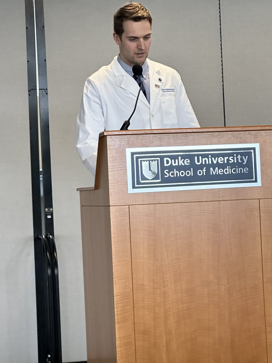 AimeeZaas's tweet photo. @dukemedicine @Duke_GI_ @GarbarinoSteph @JayBLusk Dr Noah Hellermann, @dukemedpeds PGY2, presenting data on health care transitions on young adult hospitalized patients @dukepedschiefs @DukeHospitalist https://t.co/qcq1KdYiud
