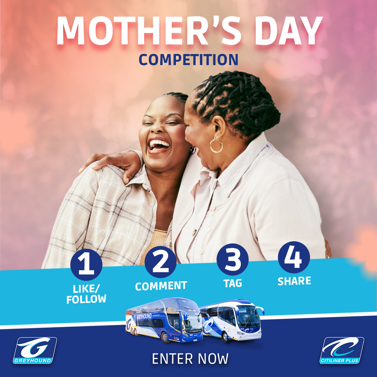 🌺 Win a Dream Vacation for Mom! 🌺​ This Mother’s Day, Greyhound is on a mission to make moms feel extra special! 🚌💖 ​ Why not give the gift of travel and send Mom on a vacation she’ll never forget? Enter Our Mother’s Day Competition now: