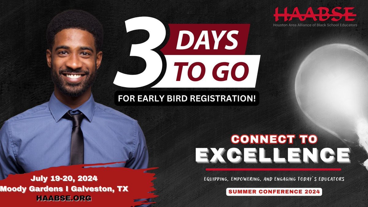 Don't miss out! Early Bird registration closes May 12th! Get ready to dive into new ideas and network with incredible minds. Let's make this an unforgettable experience! Secure your spot today: buff.ly/4dyWcj4 #destinationexcellence #HAABSE