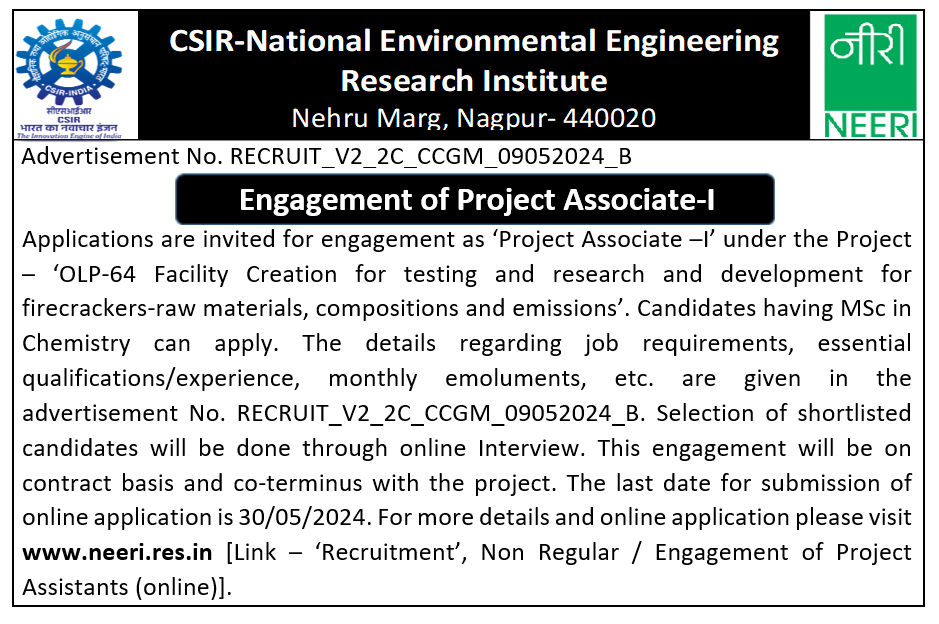 CSIR-NEERI (@CSIR_NEERI) on Twitter photo 2024-05-10 12:00:40