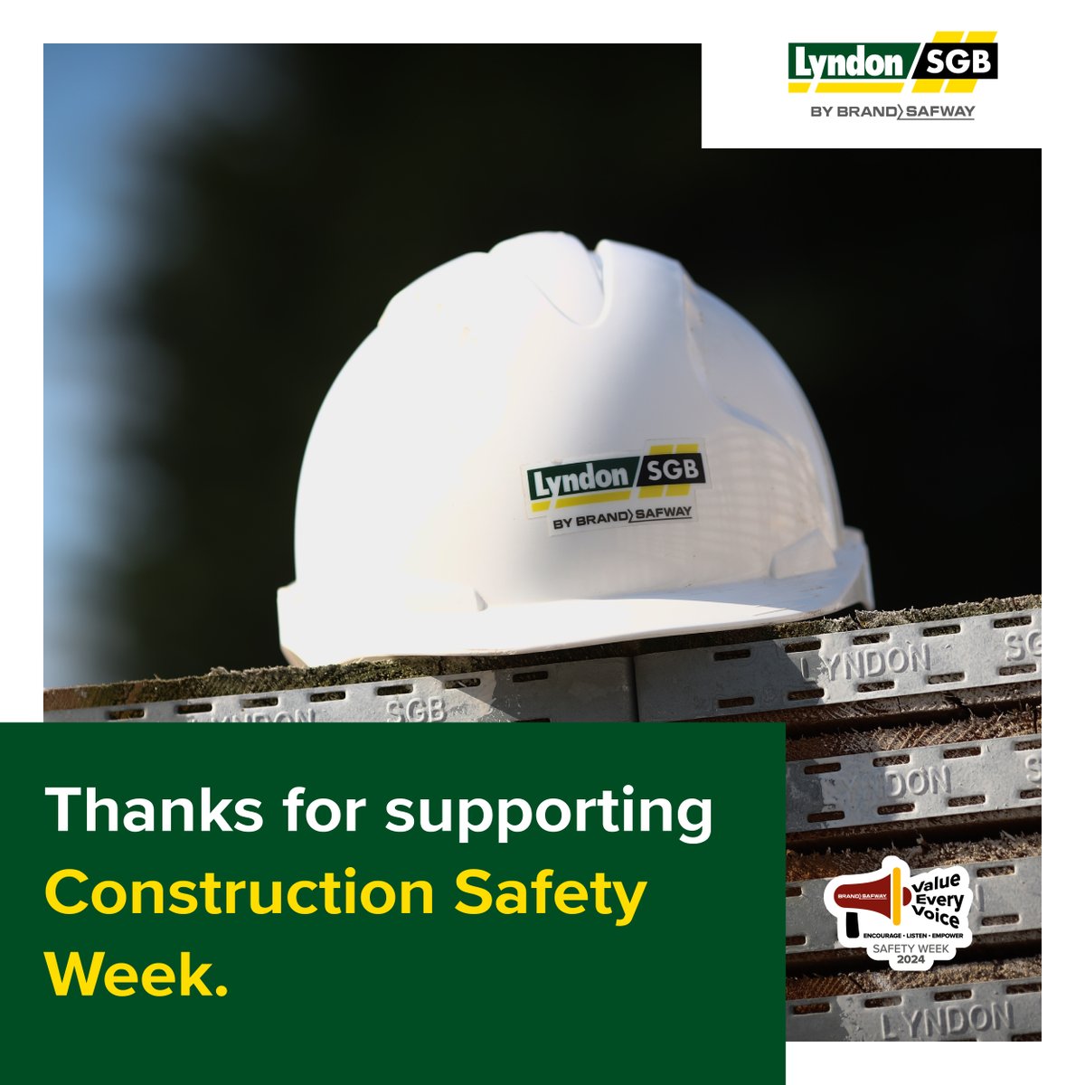 We hope you enjoyed our coverage of this #constructionsafetyweek – where more than ever we learned to #ValueEveryVoice 👷🏻‍♂️ For more on what we do to put #SafetyFirst read our brochures👇🏻 ow.ly/8siy50RtkwR #LyndonSGB #WeAreOne #MoreSafety #MoreProductivity #AtWorkForYou