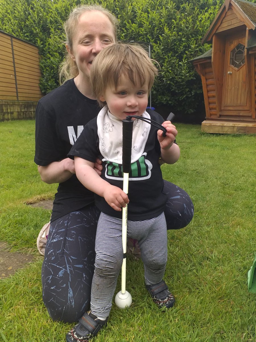 Quite possibly the cutest ever White cane user. Mr. Independent will be taking himself off to nursery next month.