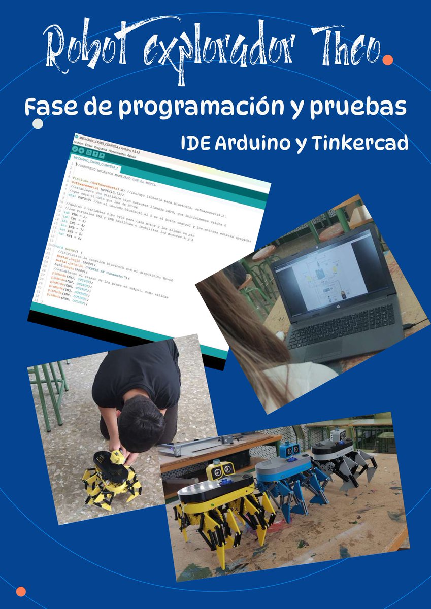 El próximo viernes 17 de mayo tendrá lugar la Feria Andaluza de la Tecnología. Nuestro centro dispondrá de un stand donde mostraremos los trabajos realizados en las asignaturas de Tecnología y Digitalización (Juan), y Computación y robótica (Manolo). +INFO: FACEBOOK E INSTAGRAM