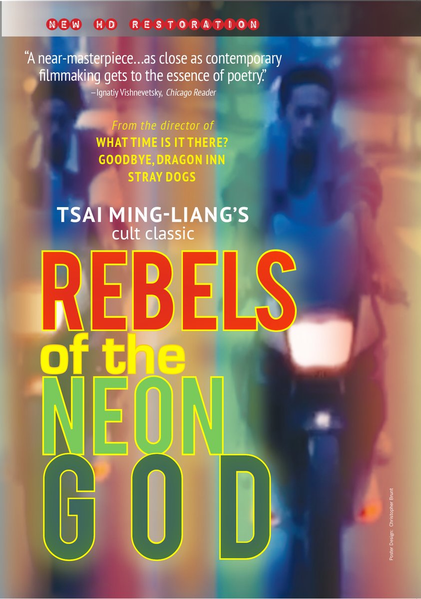 Public service announcement for San Francisco and environs: Tsai's astonishing debut feature REBELS OF THE NEON GOD plays four shows only at the Roxie, starting tonight (Fri., 5/10)! see our website for details and showtimes: bigworldpictures.org/films/rebelsof… @roxietheater