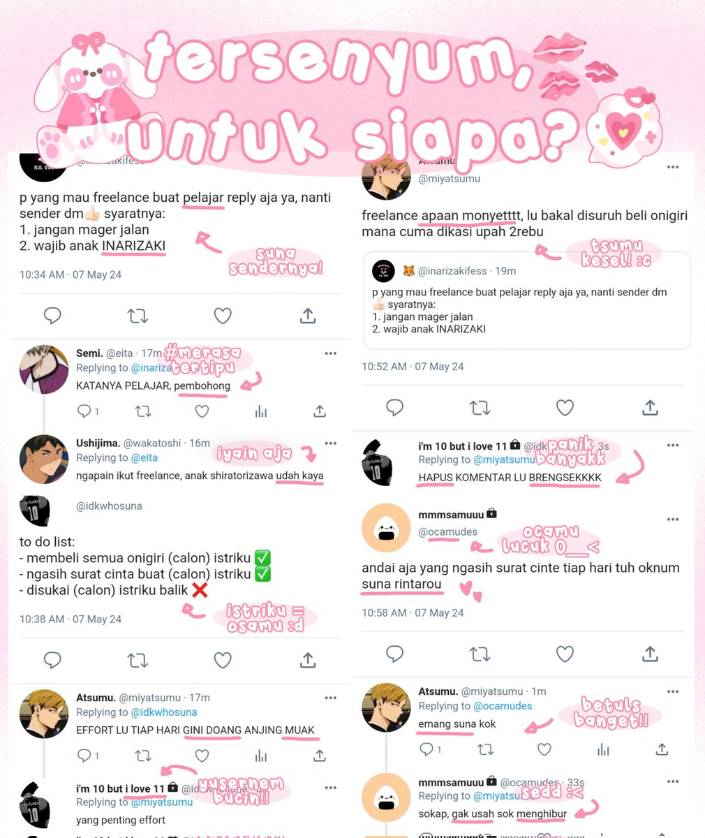 crusited's tweet photo. (𔘓) ..  #SUNAOSA AU : 
tersenyum, untuk siapa? :D
───────
cuma cerita remaja alay-nya suna sama osamu yang dua-duanya lagi kasmaran ke satu sama lain khas anak sma banget! (emang masih sma sih) :p https://t.co/eoCkMcBK2L