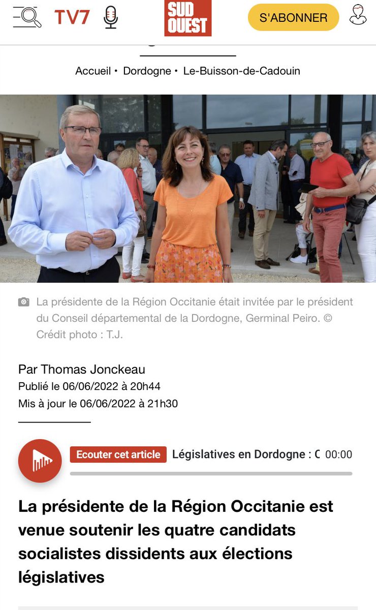 @Abdel_Choumi Rejoindre le PS d'Occitanie qui a trahi la #NUPES, soutenu des dissidents, et permis l'election de 14 deputés FN sous l'impulsion de @CaroleDelga? 

Comme avec cet exemple le plus flagrant de cette candidate NUPES absente du second tour pour 1% (Michelle Roux), à cause d'un…