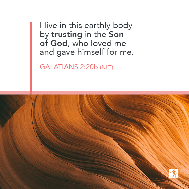 “I live in this earthly body by trusting in the Son of God, who loved me and gave himself for me.” GALATIANS 2:20b (NLT) #bibleversedaily #bibleverses #bibleverseoftheday #versesfromthebible #biblestudy_verses #bibledailyverse #dailybiblereading #mydailybibleverse