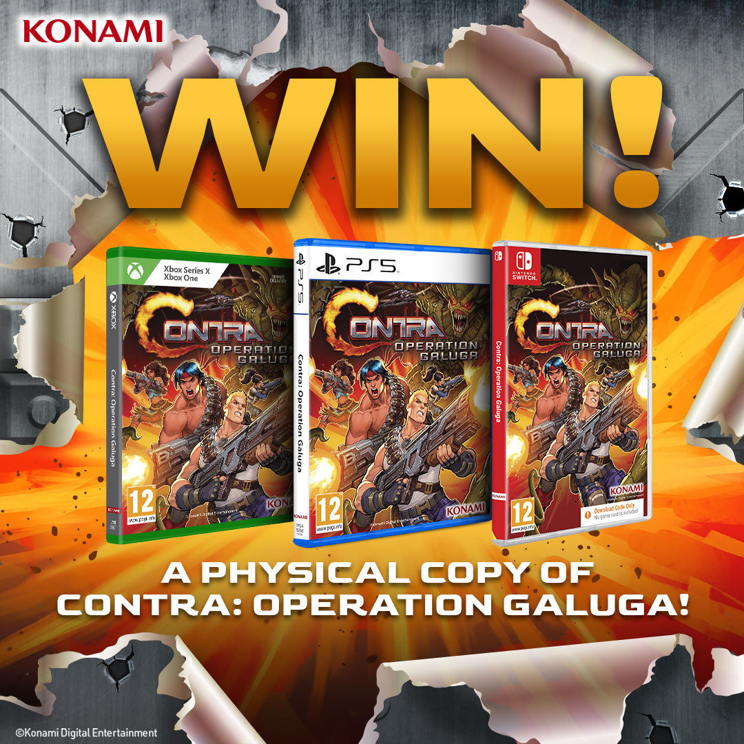 #WIN a physical copy of Contra: Operation Galuga! To enter: 💥FOLLOW us 💥REPOST this 💥REPLY with #ContraOG and your preferred platform between Switch, PS5 or Xbox Series X|S! #Competition closes on 17th May at 12:00 UTC. Good luck! T&Cs: konami.com/games/eu/en/to…