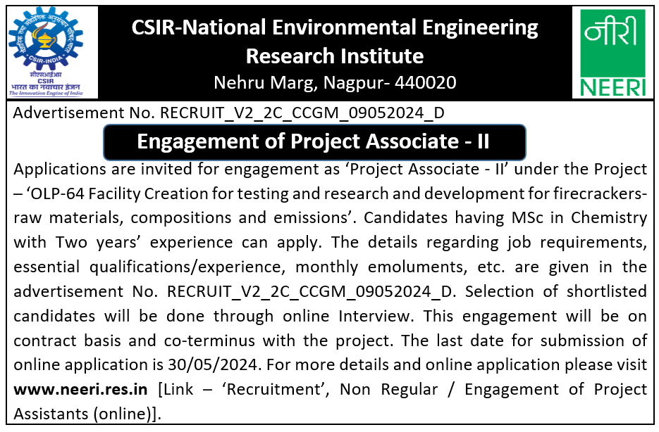 CSIR-NEERI (@CSIR_NEERI) on Twitter photo 2024-05-10 12:00:21