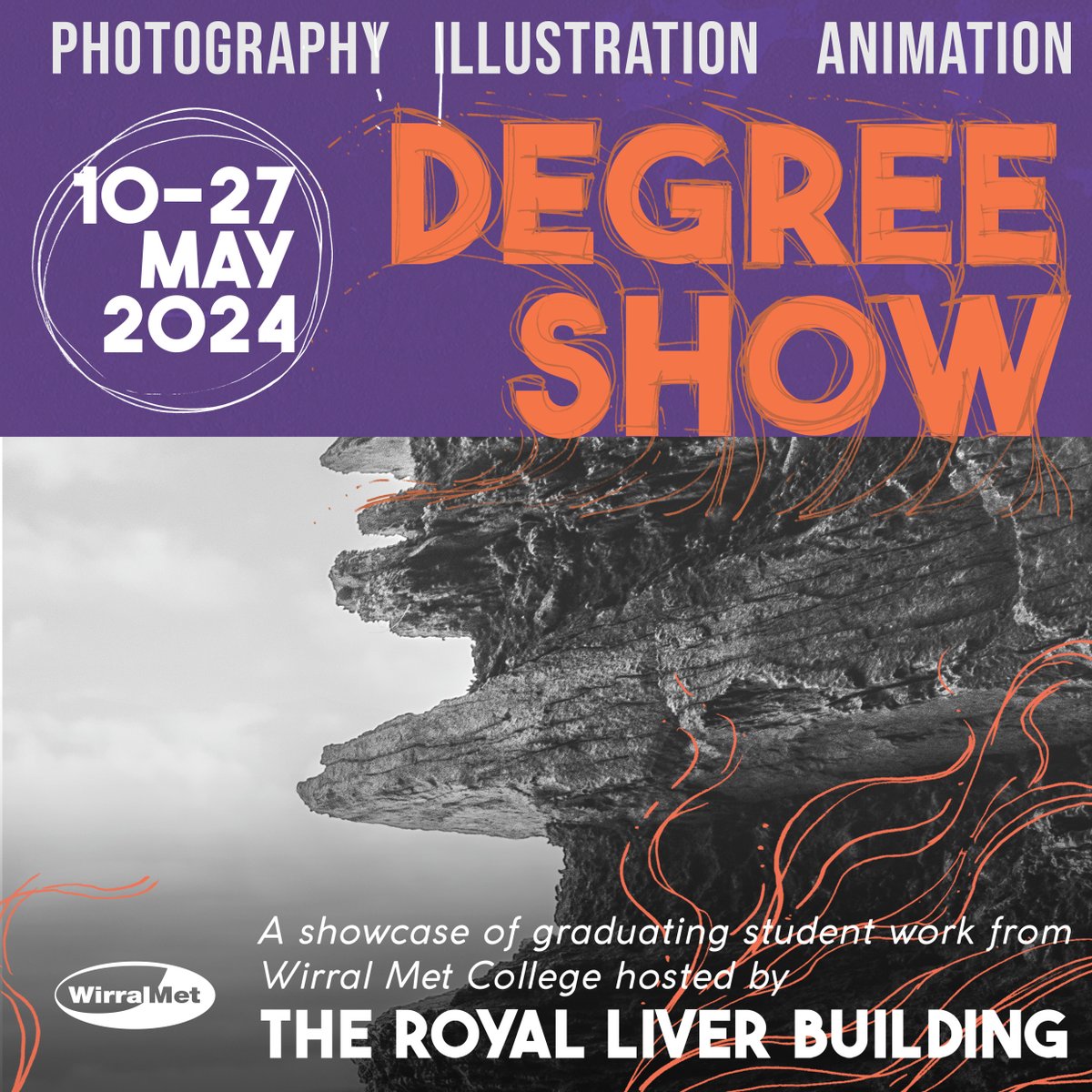 Tonight's the night! Come down to The Royal Liver Building tonight from 6pm as we celebrate the work of our talented Photography, and Illustration with Animation degree students. Admission is free. wmc.ac.uk/about-us/event…
