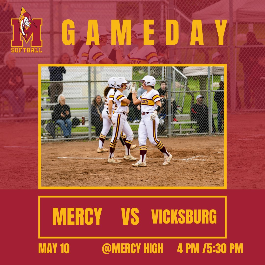 GAME DAY! Mercy Varsity Softball takes on Vicksburg at home! #mercysoftball #mercymarlins #mercyathletics