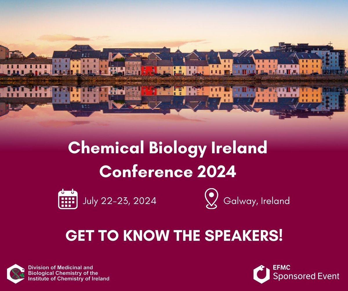 🌟 We are delighted to announce the lineup of speakers for the 2nd Chemical Biology Ireland Conference! 📅 July 22-23 2024 📍 Galway, Ireland 🔗 universityofgalwaycbic.clr.events/event/134280:c… #ChemicalBiology #Conference #Galway