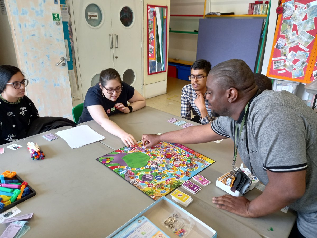 Our Positive Transitions Group enjoyed their recent games night the group playing 'the game of life' board game - it's a great way of learning valuable life skills such as communication, team work and critical thinking! #AAA #makingadifference #changinglives #Newham #lifeskills
