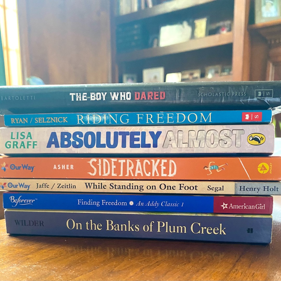 Congratulations to Joy, the winner of our Book Spine Poetry Contest!     Enjoy her entry, pictured.  Joy won a gift card to the book store.  Stay tuned -- we'll share the other entries, too.
.
.
 #BookSpinePoetry #NationalPoetryMonth #Poetry #MCL #MorrisCountyLibrary