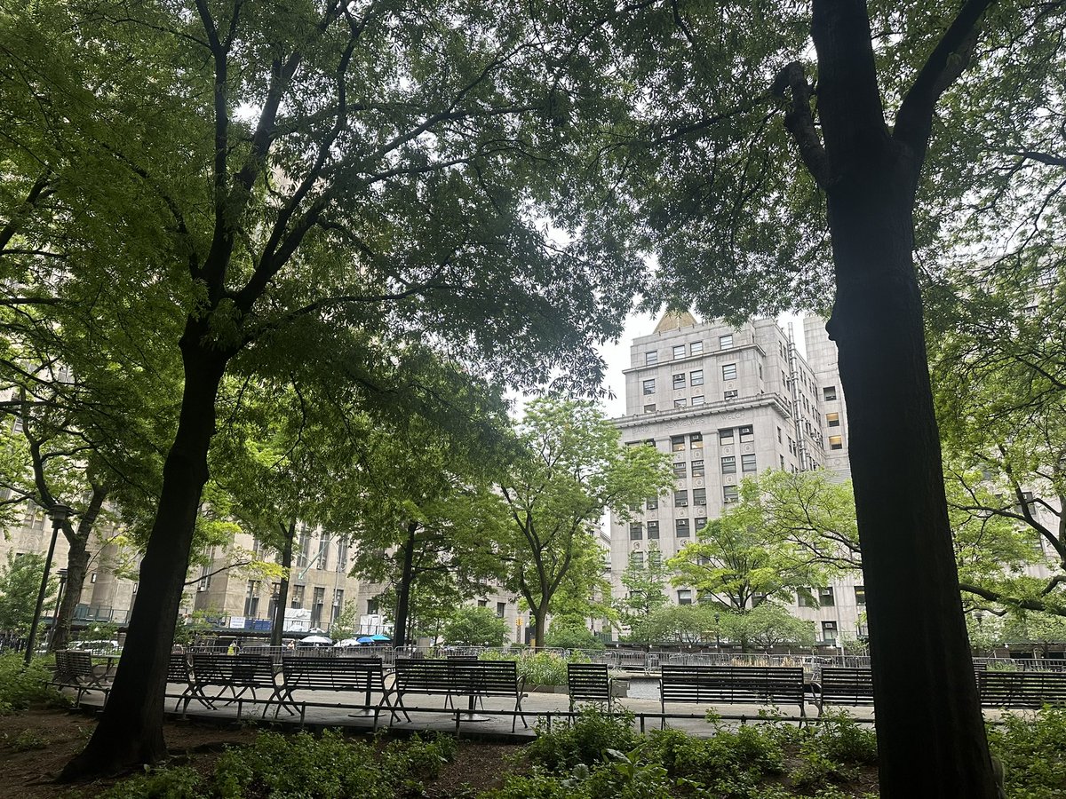 Good morning from 100 Centre Street, where Donald Trump’s criminal trial is set to resume. Stormy Daniels wrapped up her testimony yesterday, but it’s a cloudy—some might even say stormy—day in Manhattan. Follow along as I live tweet for @lawfare 👇 ⬇️:
