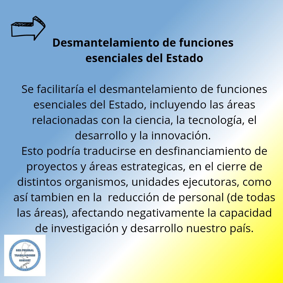 RFTCONICET's tweet photo. ¿Trabajás en CONICET? Así es cómo la  #LeyDeBases nos afectaría. 📣
Exijamos a los legisladores que la rechacen! 
#NoALaLeyBases
@DefLaCienArg
@JcpBuenosaires
@ci_ibymeingebi
@CandolfiLab https://t.co/np6F1I5CdD