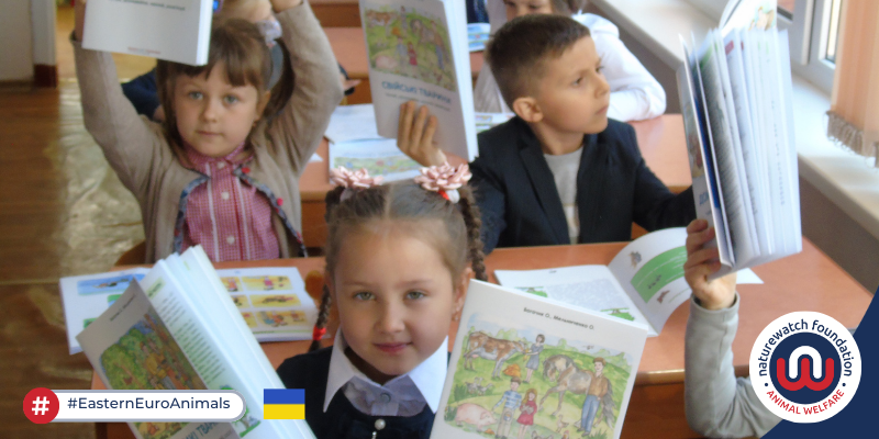 We're delighted that, with NGO 'Life' in Cherkasy, Ukraine, we're updating & republishing our educational materials for schools! 📚 'Animals are my friends' is a 3-book series that teaches children the value of empathy & care for all creatures, big & small. #EasternEuroAnimals