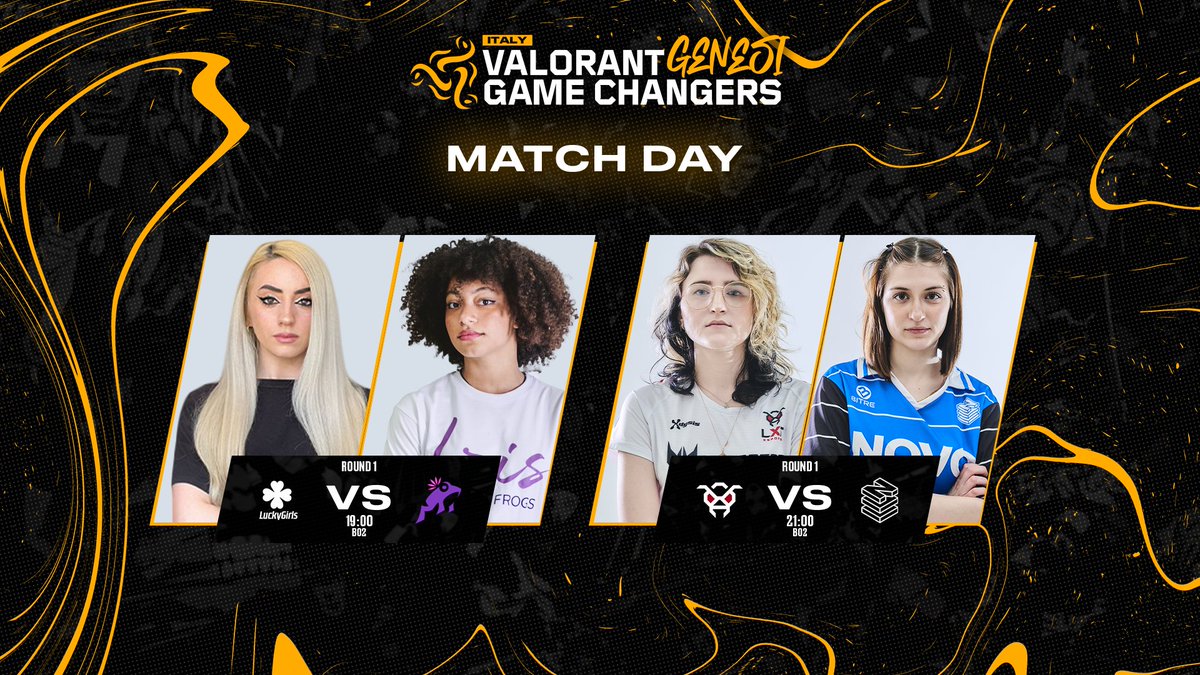🏆 ROUND 1 - GENESI REGULAR SEASON

Ecco i match del giorno!

@EntryFrogsIris 🆚<a href="/luckygirls/">Jennifer Graham</a>
⏰ORE 19:00
▶️ BEST OF 2

<a href="/lxtesports/">LXT Esports</a>🆚<a href="/NOVOEsports/">NOVO Esports</a> 
⏰ORE 21:00
▶️ BEST OF 2

📺 twitch.tv/king_esport

🔗Scopri il calendario completo: kingesport.com/genesi/split2

#VALORANT