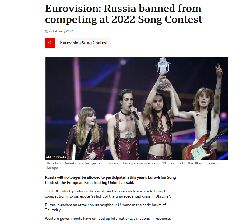 #Eurovision2024 The deputy director general of the #EBU, Jean Philip De Tender, said 'if you exclude [Israel], that would have been a political decision... which we cannot take'. (bbc.com/news/articles/…) Also the #EBU :