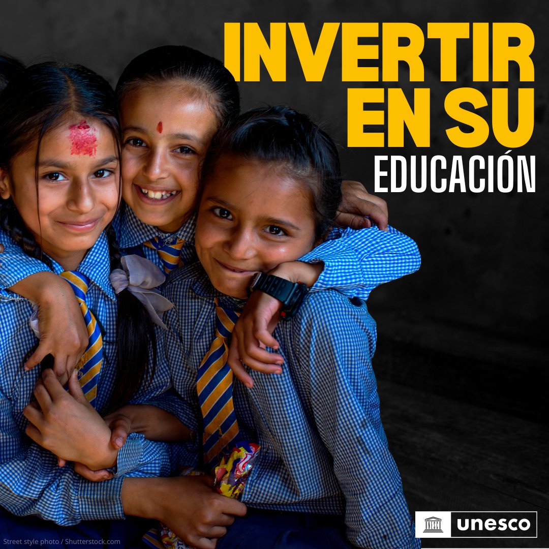 Todavía hay 122 millones de niñas sin escolarizar. Alcemos nuestras voces para defender el futuro de las niñas y las mujeres: unesco.org/es/gender-equa…
