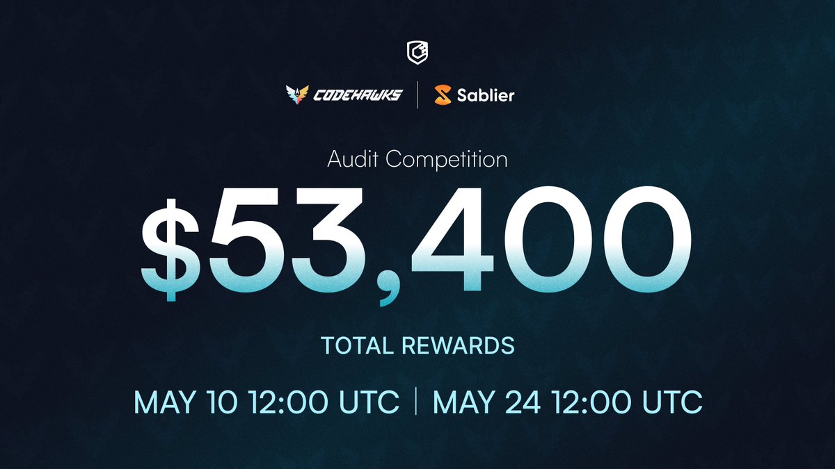 CodeHawks's tweet image. Want to take part in the $53,440 Sablier competition?  🚀

Check out the recorded code walkthrough on the Cyfrin YouTube channel:

- Dive into the codebase
- Step-by-step signup
- Submissions guidelines

When? 
Premiering Now!

(1/2)